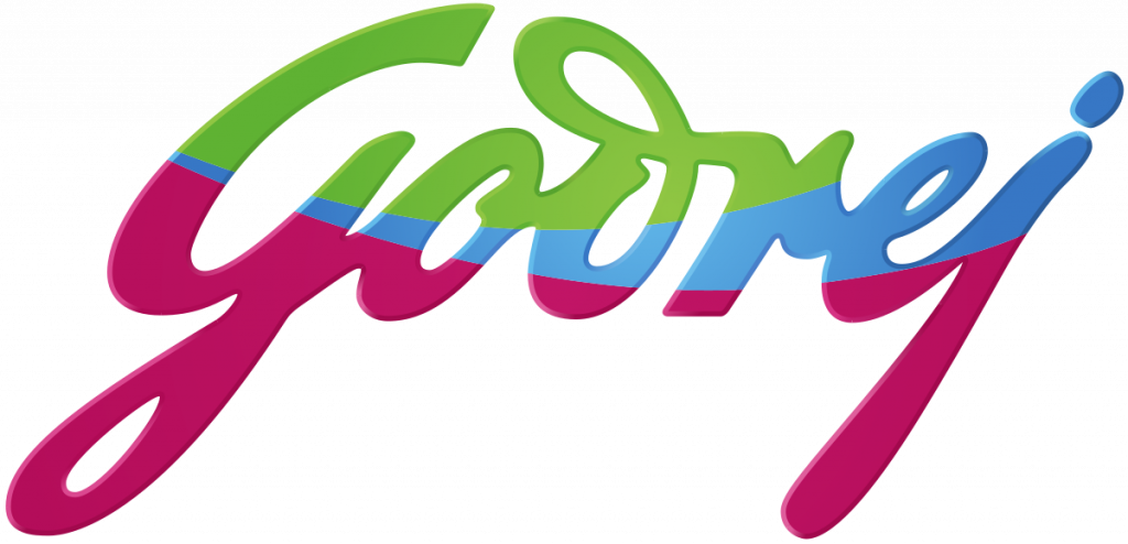 Image shows the logo of Godrej brand that is famous for its infrastructure.