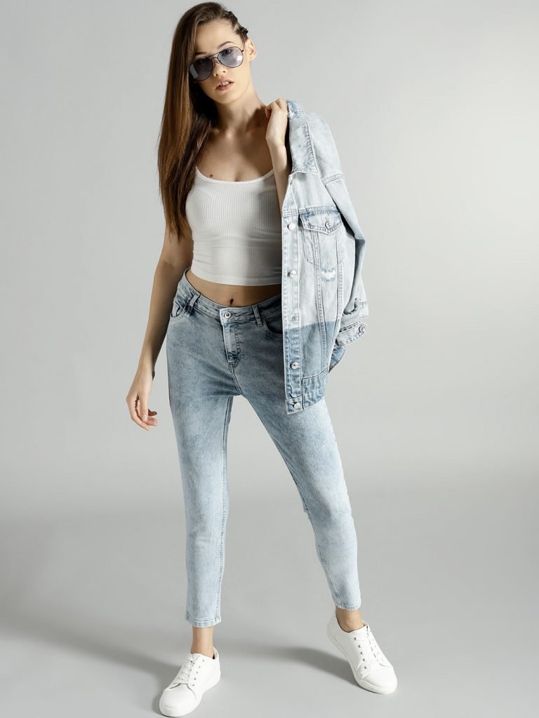 Denim jacket denim fashion style