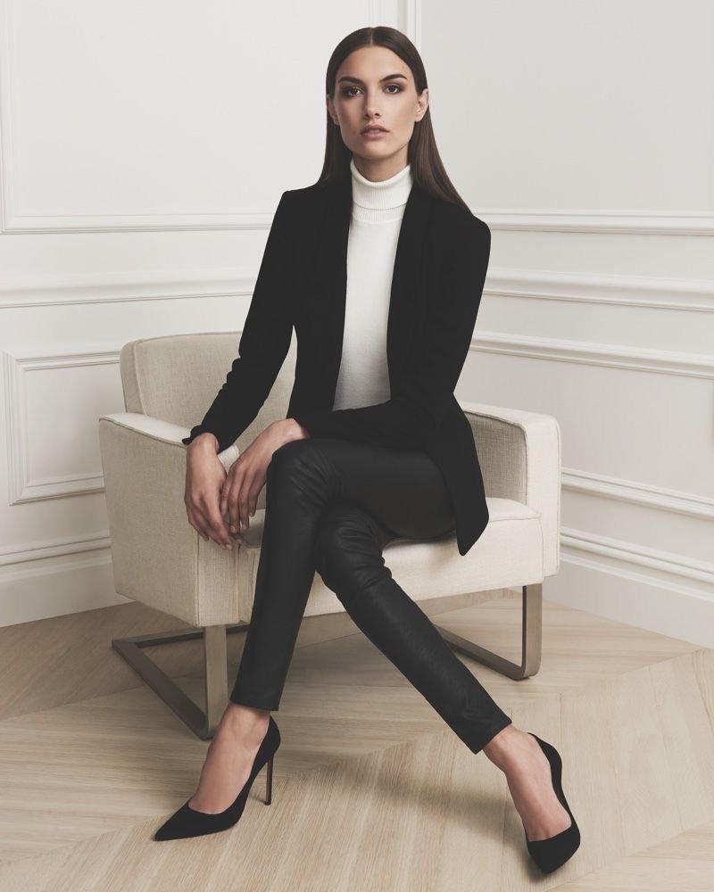 classic black blazer