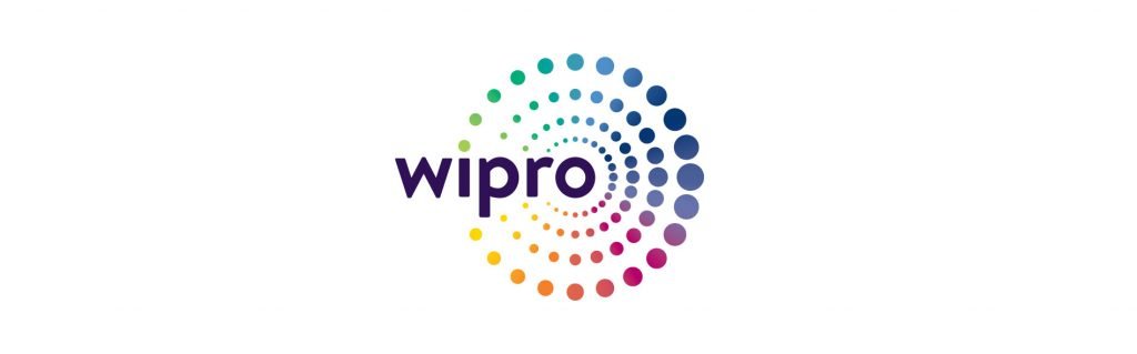Image shows the logo of Wipro which is one of the market leader in the IT sector.